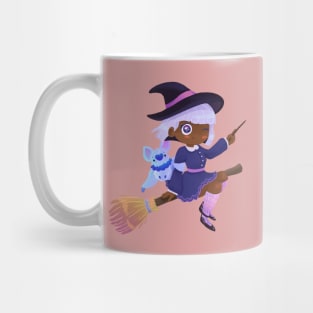Cute Witch Halloween Bat Mug